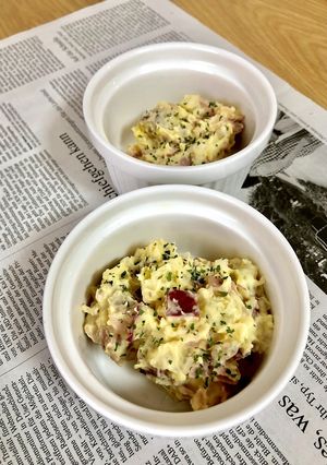 ハニーマスタードでスイートポテトサラダ♫-レシピのメイン写真