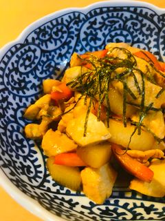 鶏肉と大根のあまから照り焼き炒め-レシピのメイン写真