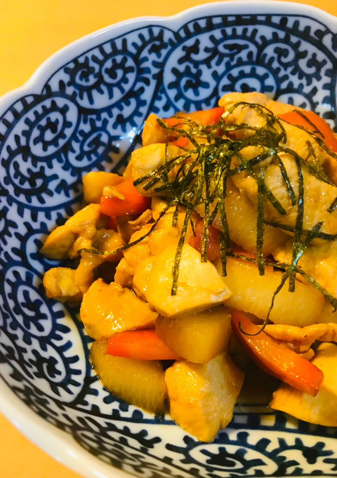 鶏肉と大根のあまから照り焼き炒め-レシピのメイン写真