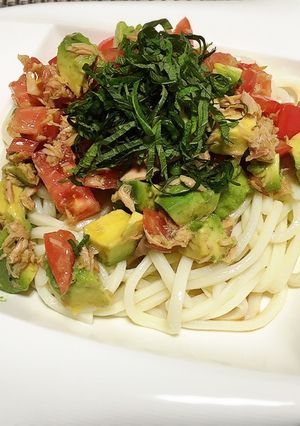 調理開始から5分で完成！サラダうどん-レシピのメイン写真