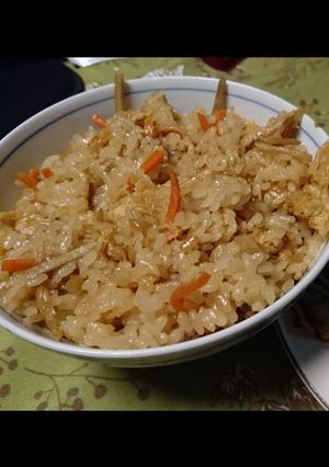 少ない材料でも美味い!後混ぜ炊き込みご飯-レシピのメイン写真