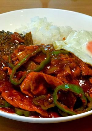 スパイシーデミグラス丼-レシピのメイン写真