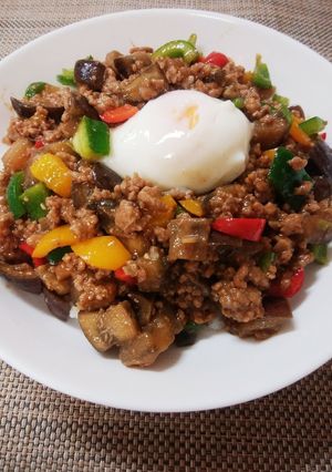 ☆ひき肉夏野菜丼☆-レシピのメイン写真