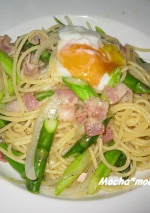 鮮やか☆アスパラとベーコンの春色パスタ-レシピのメイン写真