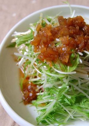 水菜のあったかドレッシングサラダ-レシピのメイン写真