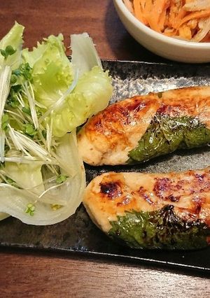 梅風味ささみのしそ巻き-レシピのメイン写真