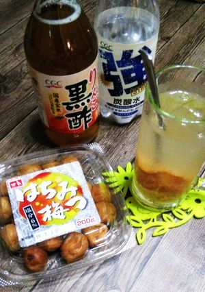 黒酢りんご爽やか梅干しパワーソーダー-レシピのメイン写真