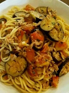 茄子とフレッシュトマトのパスタ-レシピのメイン写真