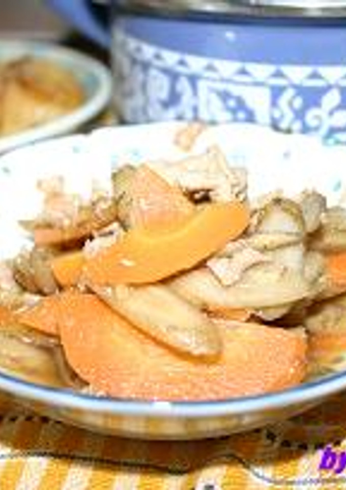 ごぼうと豚肉の煮物-レシピのメイン写真