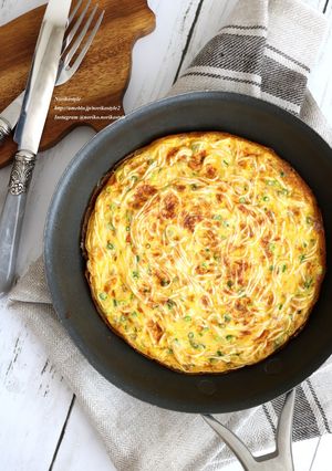そうめんの和風オムレツ-レシピのメイン写真