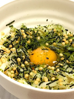 鍋不要!特急☆お茶漬け釜玉うどん-レシピのメイン写真