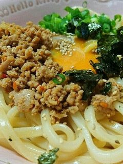 台湾まぜそば風の台湾まぜうどん-レシピのメイン写真