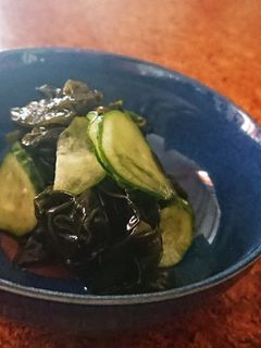 キュウリとワカメの酢の物-レシピのメイン写真