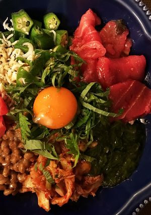 *栄養満点!私の甘辛ばくだん丼*-レシピのメイン写真
