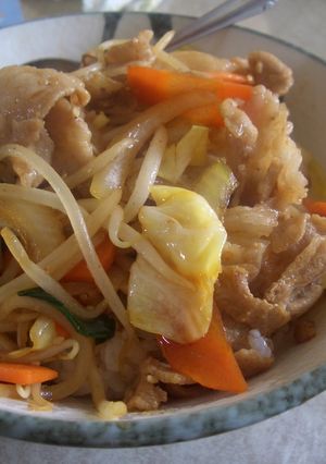 ジャンで作る★野菜炒め丼-レシピのメイン写真