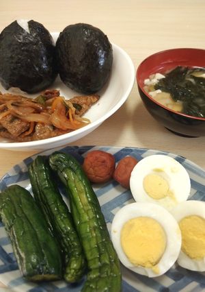 からしきゅうり　おにぎりセット-レシピのメイン写真