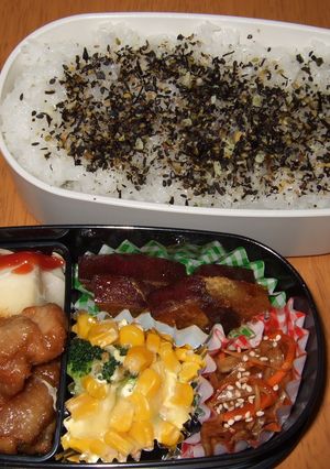 節約弁当のおかず 薩摩芋の甘辛焼き -レシピのメイン写真