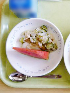 給食★梅ドレッシングサラダ-レシピのメイン写真