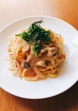 絶品！明太子と豆乳のクリームパスタ-レシピのメイン写真