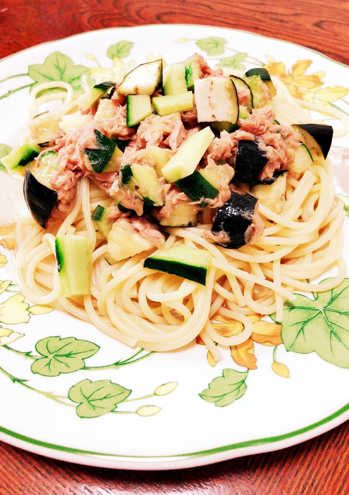 なすときゅうりの和風冷製パスタ-レシピのメイン写真