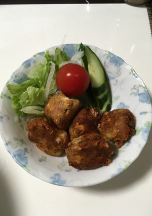 鯖缶でキムチーズ団子-レシピのメイン写真