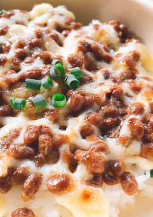 お皿１つで簡単めちゃ旨ランチ♪焼き納豆丼-レシピのメイン写真