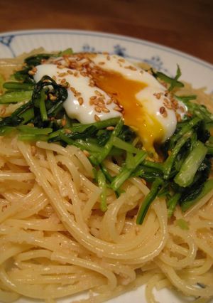 たらこバターとお漬物のパスタ-レシピのメイン写真