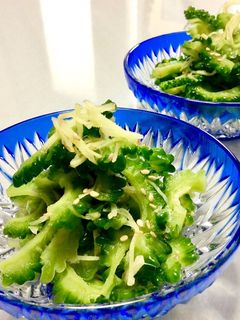 カレーのお供に!ゴーヤの生姜入り甘酢漬け-レシピのメイン写真