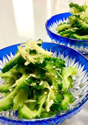 カレーのお供に！ゴーヤの生姜入り甘酢漬け-レシピのメイン写真