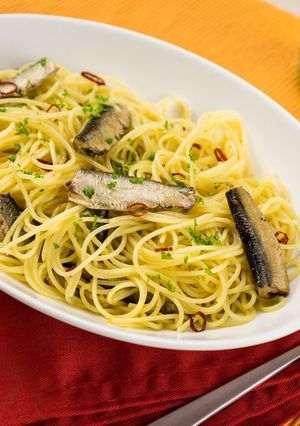 スモークオイルサーディンのペペロンチーノ-レシピのメイン写真