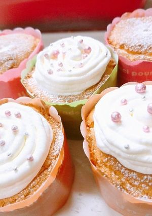 ふんわり♡カップのシフォンケーキ-レシピのメイン写真