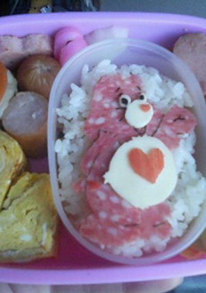 キャラ弁・ケアベア弁当-レシピのメイン写真