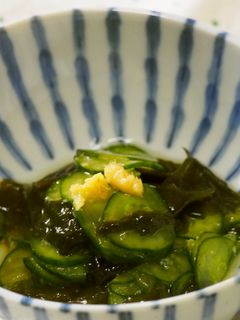 きゅうりと生姜の酢の物♪生姜がさっぱり♪-レシピのメイン写真