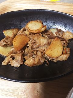 豚バラ 長芋 ニンニク醤油炒め-レシピのメイン写真
