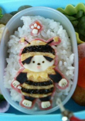 キャラ弁・ミツバチモンチツチ弁当-レシピのメイン写真