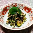 《 旬のなすとみょうがの塩もみ 》