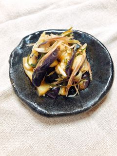 〈夏の味〉なすとみょうがの塩昆布和え-レシピのメイン写真