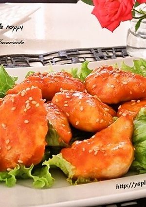 鶏むね肉☆ヤンニョムチキン-レシピのメイン写真