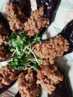 ☆茄子の味噌ひき肉のせ☆-レシピのメイン写真