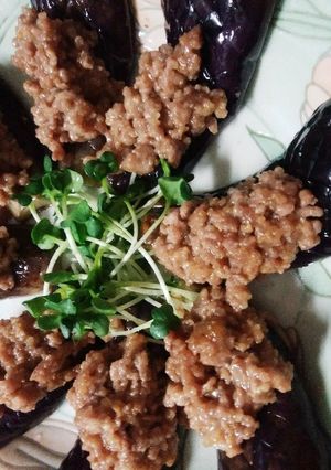 ☆茄子の味噌ひき肉のせ☆-レシピのメイン写真