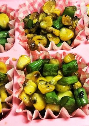 コーンとインゲンの炒め(冷凍.お弁当)-レシピのメイン写真