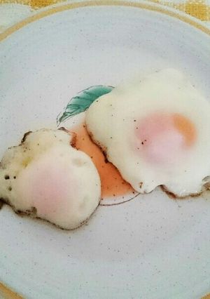 卵１つで目玉焼き２つ(゜ロ゜)-レシピのメイン写真