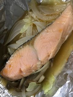 ホイルで楽々♪鮭のちゃんちゃん焼き-レシピのメイン写真