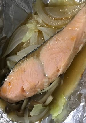 ホイルで楽々♪鮭のちゃんちゃん焼き-レシピのメイン写真
