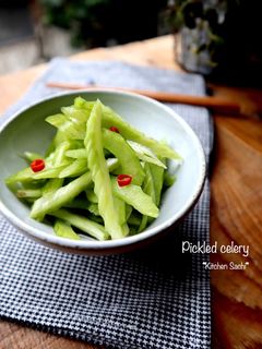 【作り置き】セロリの浅漬け-レシピのメイン写真