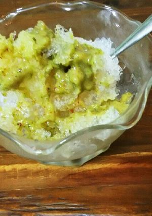 新しい食感！ブロッコリー、すもものかき氷-レシピのメイン写真