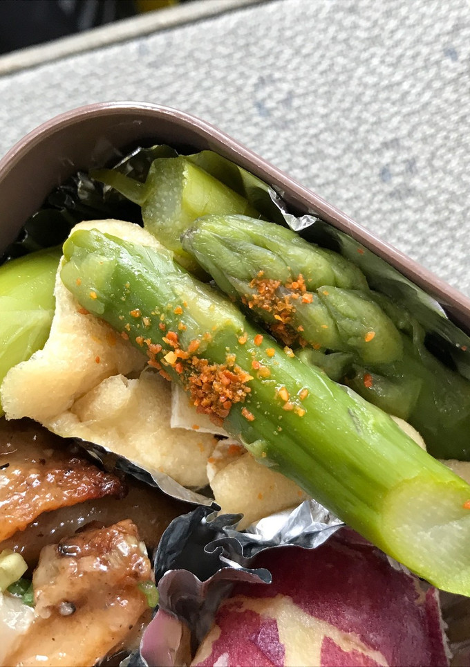 アスパラと油揚げの煮浸し-レシピのメイン写真