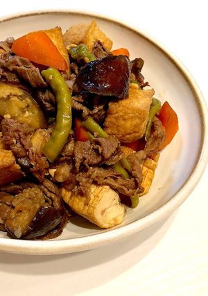 ご飯がすすむぞ!牛肉と夏野菜の甘辛炒め煮-レシピのメイン写真