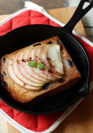 レーズン食パンでアップルトースト-レシピのメイン写真
