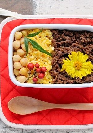 簡単華やか「そぼろ弁当」-レシピのメイン写真